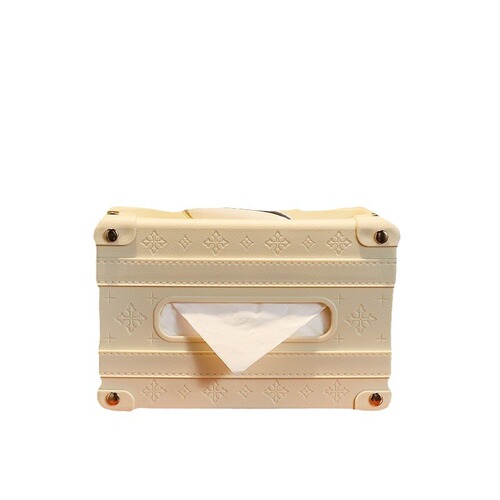 Light luxury desktop luggage paper box, good-looking bedroom, living room, bathroom tissue box, hand-made creative storage box