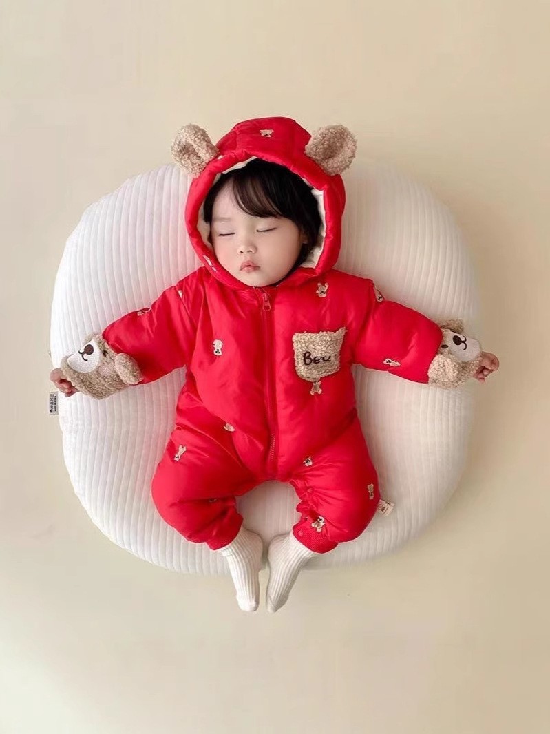 레드 [헬로베어 두꺼운 점프수트]