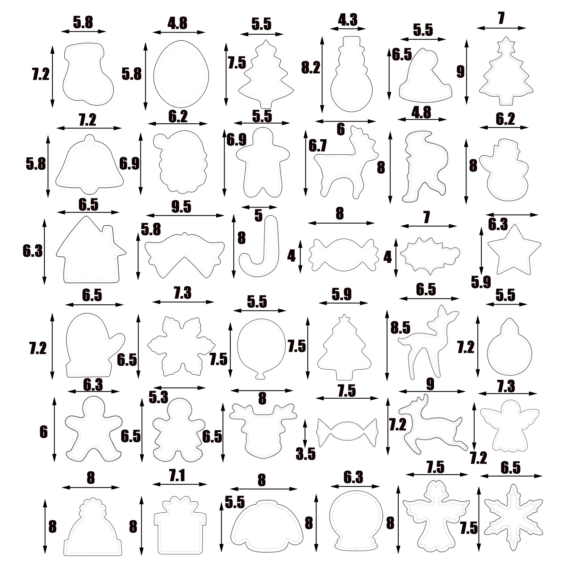 23g Weight Bakeware Kitchen and drinking utensils 1 Piece Quantity Daily Occasion Stainless Steel Material Christmas Festival Star, Snowflake Pattern Simple Style Style Christmas Simple Style Star Snowflake Stainless Steel Bakeware 1 Piece 6
