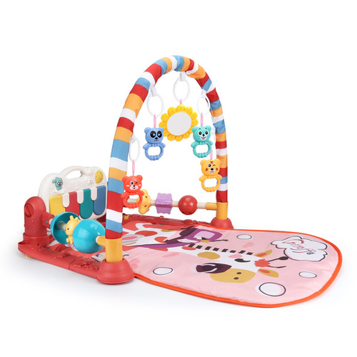 Baby educational pedal piano fitness stand 0-3 years old male and female baby music game blanket newborn toddler toy rattle