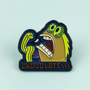 European and American Bikini Fish Citizen Image Cartoon Brooch Personalized Animation Peripheral Small Gift Metal Badge Accessories