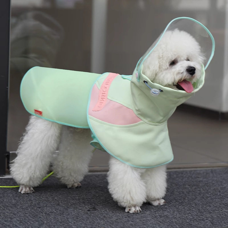Capa de lluvia para perros, día lluvioso para cachorros, impermeable a prueba de suciedad, Teddy Corky, capas para perros pequeños y medianos, chaqueta de lluvia para mascotas