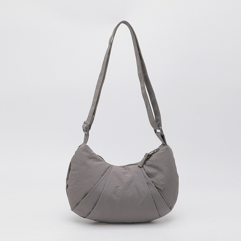 Bolso de mujer Waffle Nylon bolso de medio mes bolsa casual de moda versátil gran capacidad de hombro mochila bolso de bolsas image 18