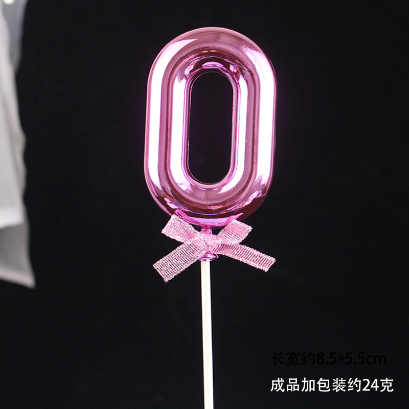 Decoración digital para pasteles 0-9, 3D oro/rosa, inserto para cumpleaños – Mayorista de Yiwu image 51