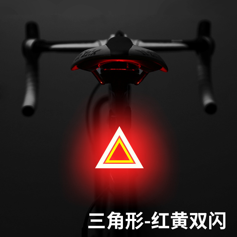 自行车灯尾灯强光高亮夜骑警示灯防水充电山地公路车骑行装备配件|undefined