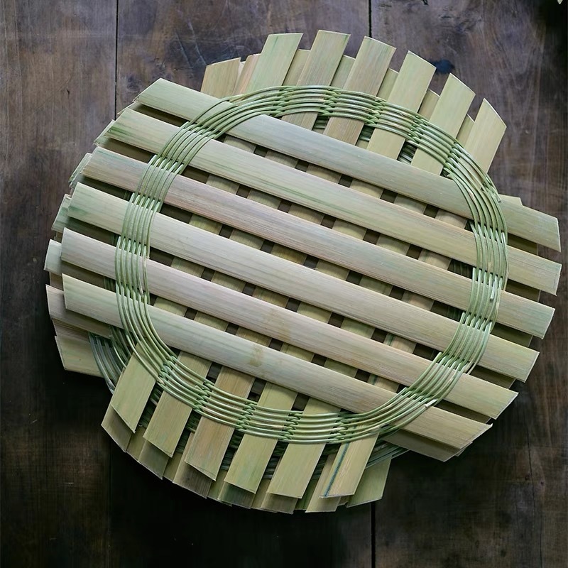 纯手工竹制蒸锅架子蒸垫传统蒸架家用蒸肉蒸蛋蒸鱼用竹隔水
