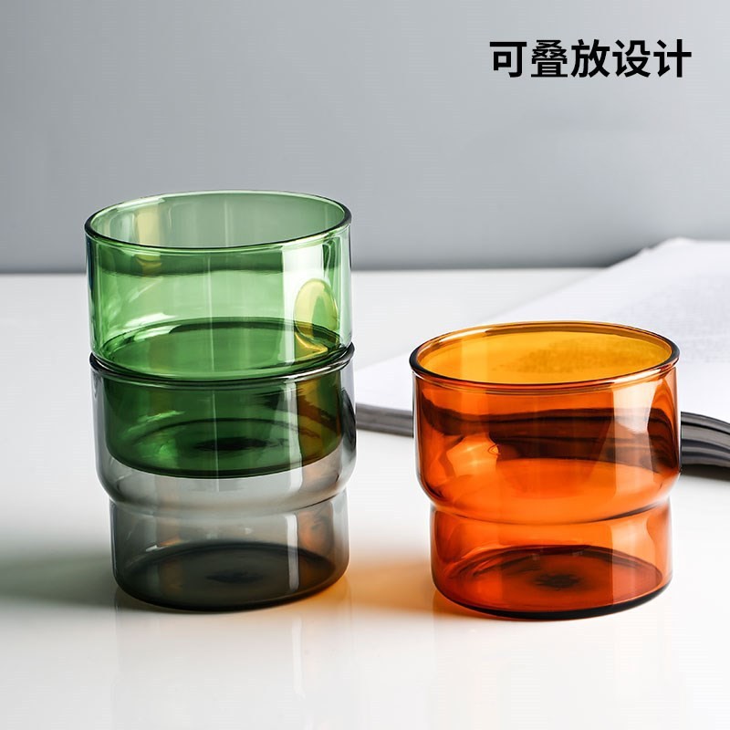 Colorful high borosilicate appearance can be stacked for household…