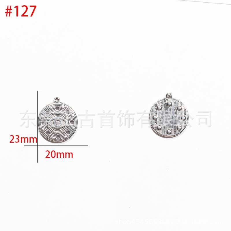 クロスボーダー悪魔の目ペンダントステンレス鋼 diy アクセサリーネックレスキーホルダーペンダントアイドリップオイルアクセサリーメーカー|undefined