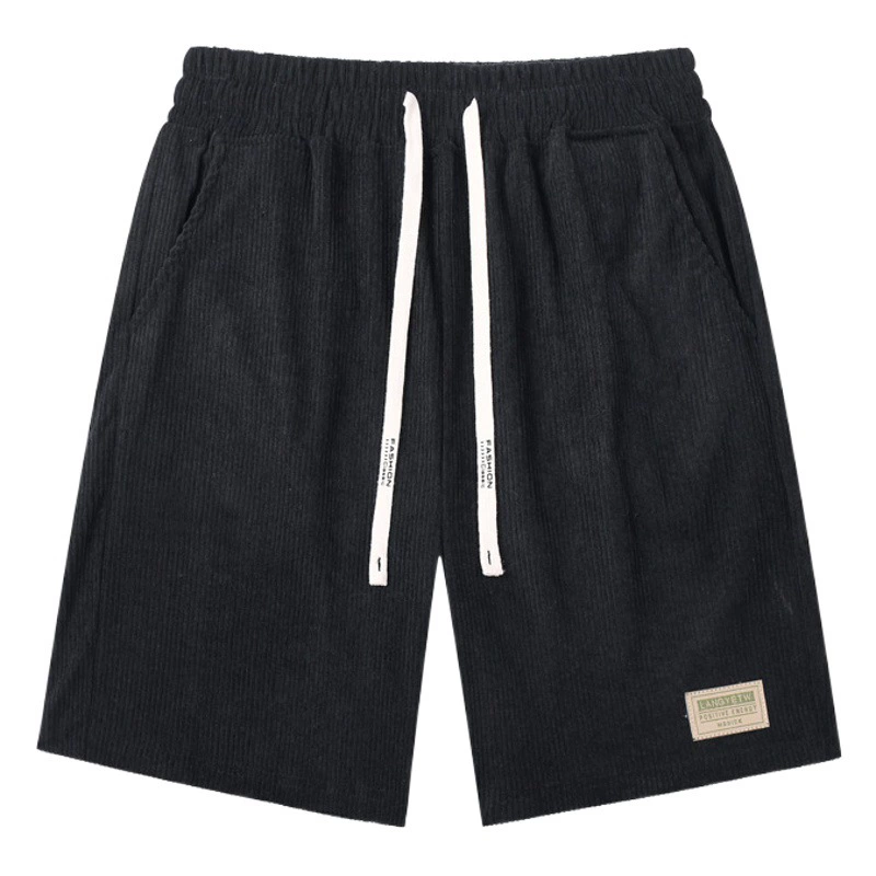 Новые летние модные мужские шорты из синели, однотонные повседневные свободные прямые брюки для пар, пляжные брюки