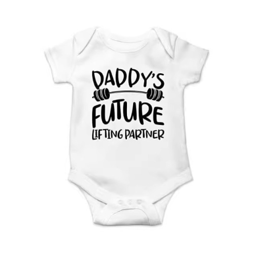 Amazon Cross-border SublimationDIY Summer Baby Short-sleeve Bodysuit Newborn Thin Climbing Suit