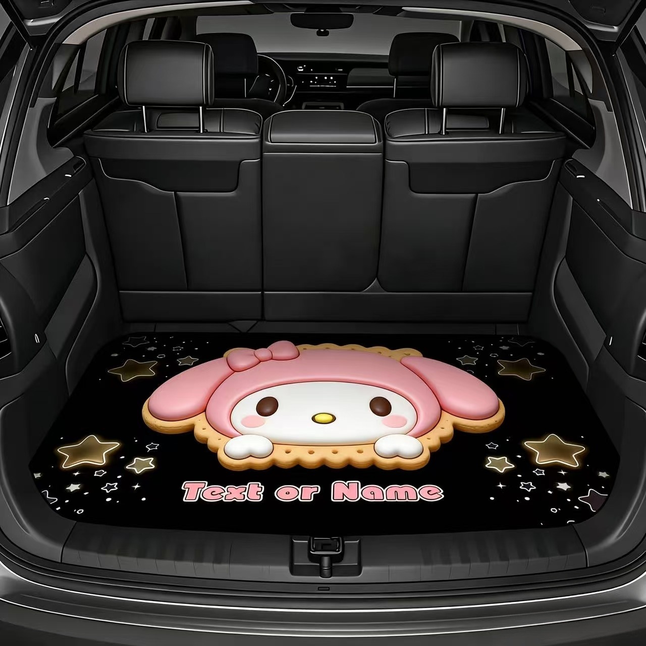 Cross-Border Sanrio Printed Dust-Proof Mat for Cars, Cartoon Design, Dirt-Resistant, Wear-Resistant, Easy to Care For, Trunk Mat, in Stock