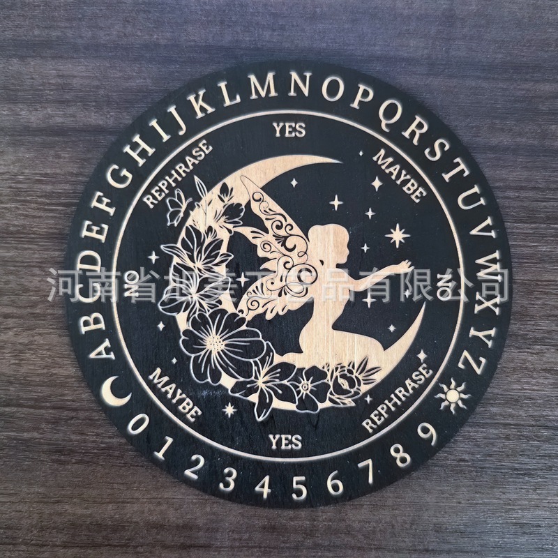 塔罗牌形态信息板饰品装饰板木质装饰板透明石英水晶摆饰能量牌