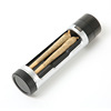 Cross -border new portable two -tube manual plastic grinding smoke fragments smoke grinding cigarette all -in -one GRINDER