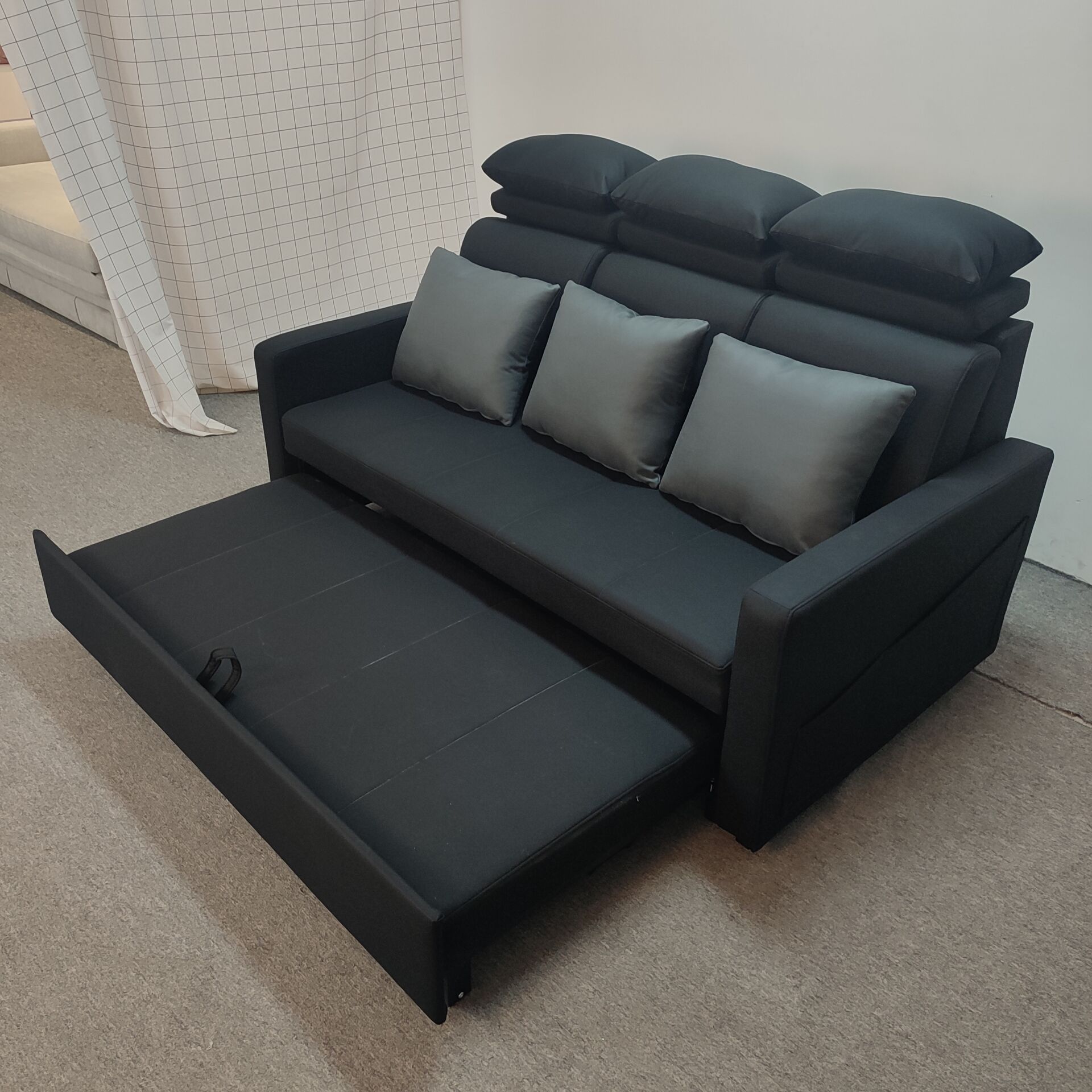 Sofá multifuncional de casa pequeña sala de estar apartamento sin lavado tecnología sofá cama de terciopelo moderno simple peinado de aire