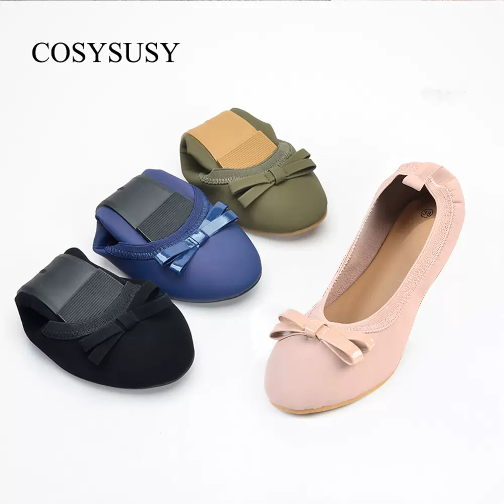 牛巴蛋卷鞋2025春秋季浅口芭蕾风单鞋女蝴蝶结圆头弯弯鞋shoes