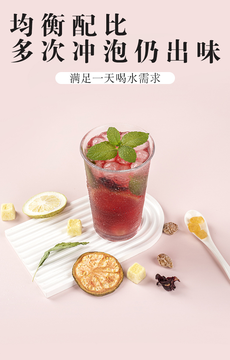 Guava & Phyllanthus Mint Tea with Lemon — Freeze-Dried Fruit Herbal Blend quality and texture
