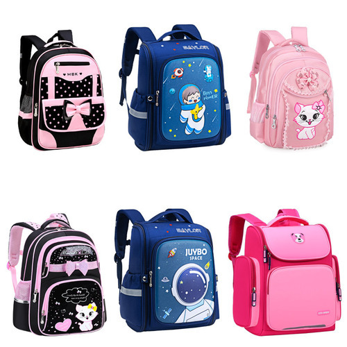 School bag that can be equipped with a separate trolley for boys and girls, primary school students, grades 1-3-6, 6-9-12 years old, waterproof and stain-resistant