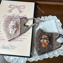 秋冬新款高颜值防寒保暖口罩时尚卡通小熊小兔子可爱少女学生百搭