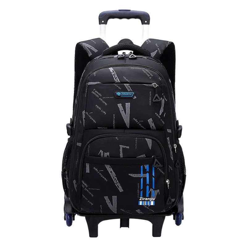 Nuevo estudiante de secundaria trolley mochila 4-9 grado Junior High School estudiante desmontable de doble uso casual mochila transfronteriza Venta caliente