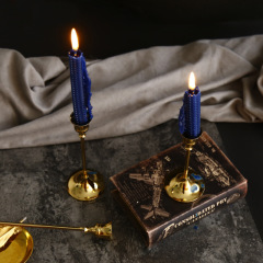 北歐風輕奢金屬燭台擺件浪漫復古咖啡西餐廳香薰蠟燭裝飾品擺設