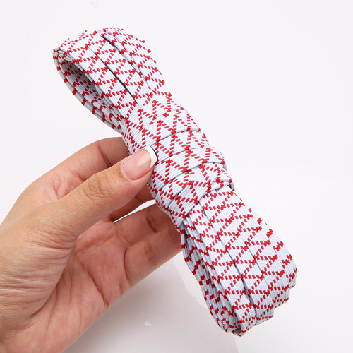 Manufacturer wholesale thickened elastic band high elastic rubber band double layer wide flat elastic rope webbing latex elastic rope