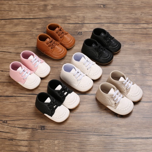 Spring and autumn 0-1 years old boys and girls, 3-6-12 months, seven or eight months, soft rubber sole, non-slip and anti-drop toddler shoes