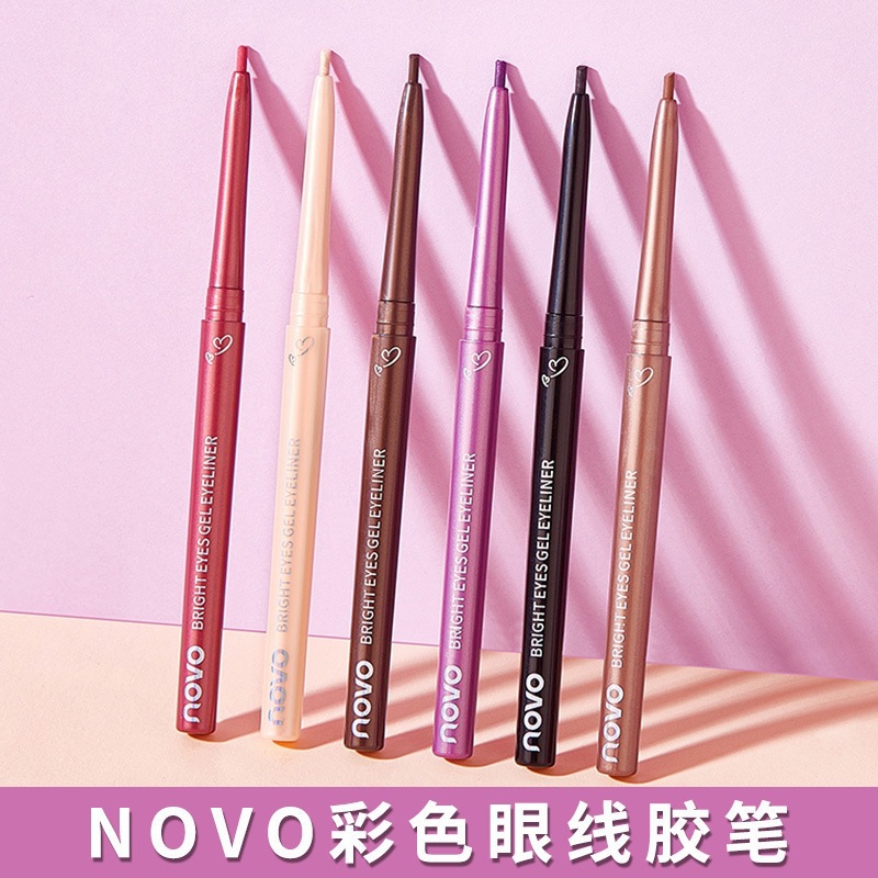 Novo Eyeliner Gel Pen, Ultra-Fine, Waterproof, Long-Lasting, Not Easy to Smudge, Affordable for Students, Natural Look Inner Eyeliner Gel Pen