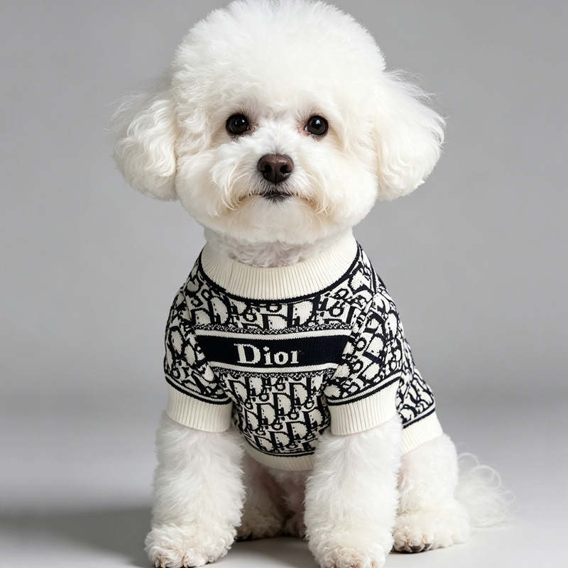 Dog sweater, autumn and winter pet clothing, trendy vintage knit, warm for Teddy, Bichon, French Bulldog, Corgi, Schnauzer