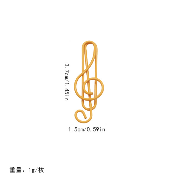 Nuevos productos 21 notas de color clips pet línea de plástico encapsulado de alto tono de música pin con fábrica de embalaje en stock