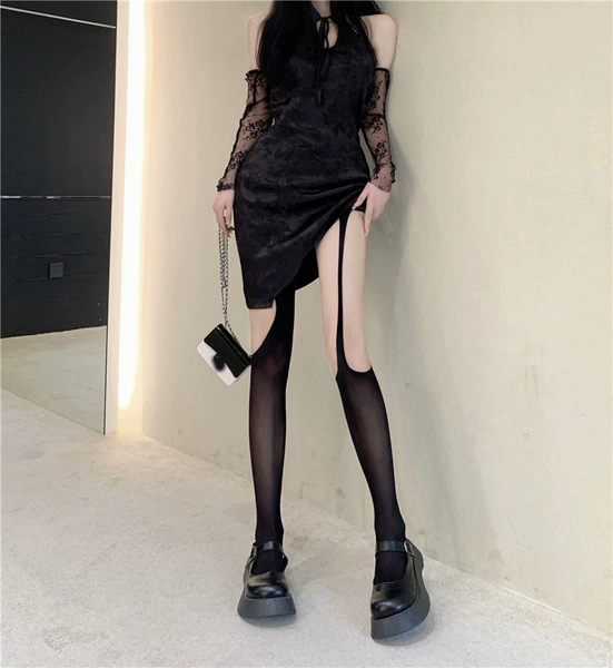 Asymmetrical, black, lifting effect