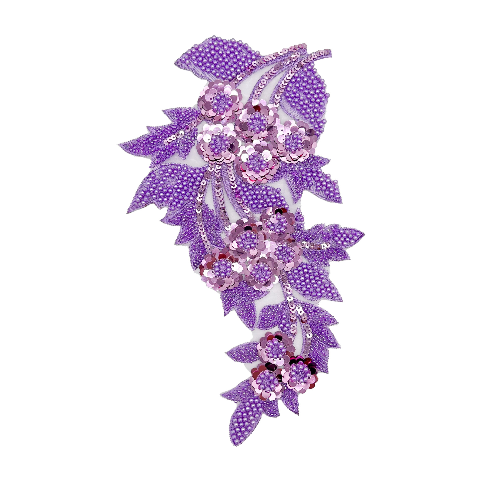 Cuántas perlas bordadas flores de fabricación pesada DIY vestido de boda vestido de noche vestido de baile accesorios de ropa image 16