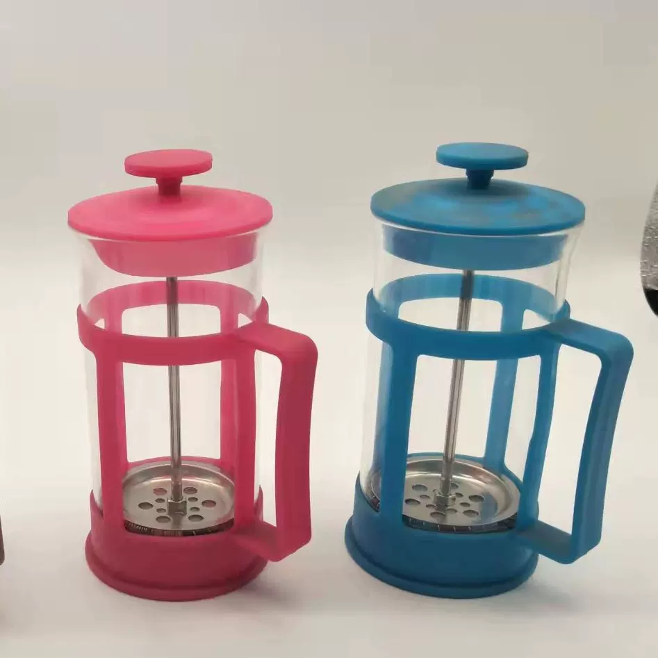 不锈钢过滤网冲茶器手冲咖啡壶法压壶塑料耐热高硼硅法式滤压壶