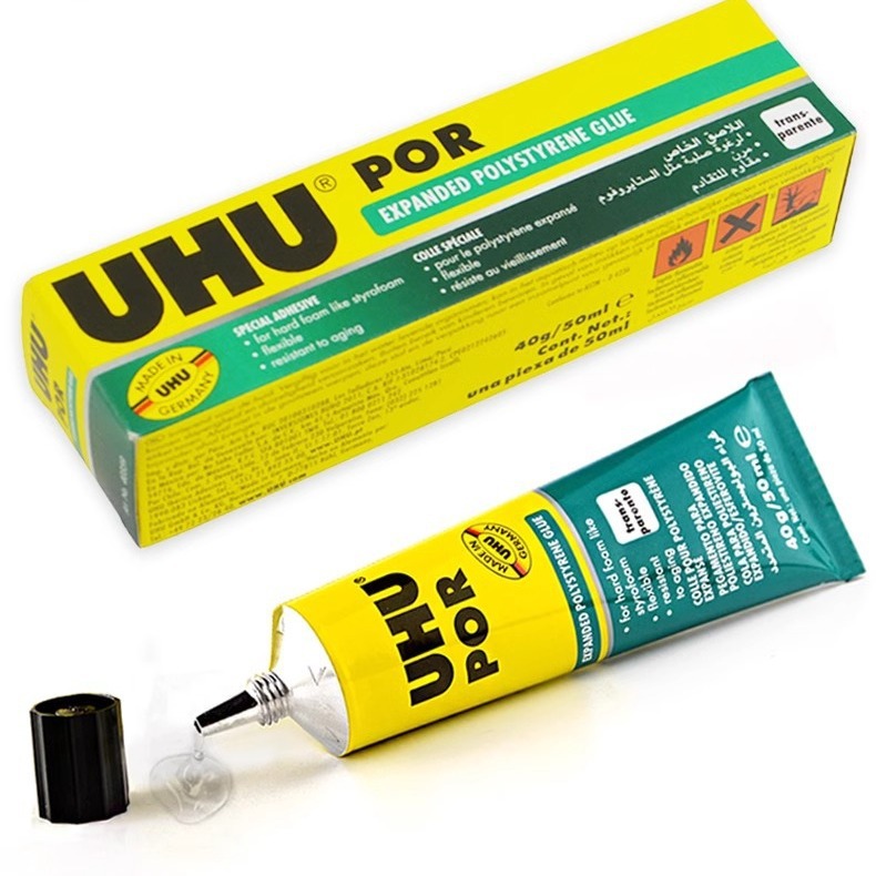 Importación alemana de espuma UHU modelo POR modelo de avión de metal diy modelo de aviación 50ml tablero de espuma especial hecho a mano