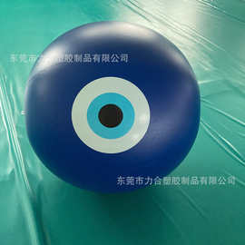 PVC充气万圣节眼睛球充气沙滩球充气场景布置道具60厘米直径眼球