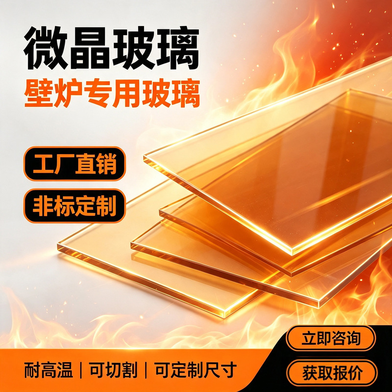 Mingda Real Fire Microcrystalline Glass Fireplace Special Glass Barbecue Stove Microcrystalline High-Temperature Resistant Visual Window Ceramic Customization Mingda Real Fire Microcrystalline Glass Fireplace Special Glass Barbecue Stove Microcrystalline High-Temperature Resistant Visual Window Ceramic Customization
