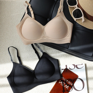 Invisible Traceless Liquid Foundation Intimates Women's Summer Thin Spaghetti Straps Beautiful Back Small Breast Push-Up Bra 25 Summer G070704