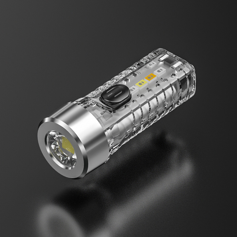 Mini linterna transfronteriza nueva lámpara de llavero USB al aire libre doméstica luz nocturna portátil mini linterna de luz fuerte