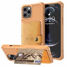 适用苹果13手机壳可以无线充电功能12Promax磁吸带卡扣插卡保护壳