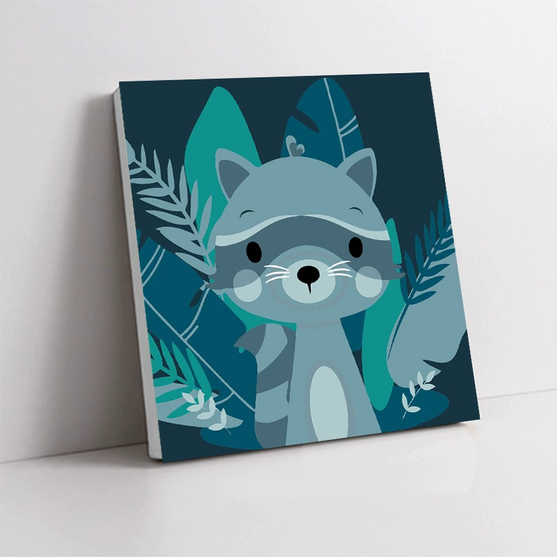 Handmade Acrylic Canvas Art Print, Square 20×20 / 30×30 cm, Sealed Backing, Giftable Designs