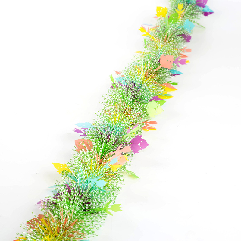 Transfronterizos Amazon Easter Egg Decoration Party Stripes Disposición de Fiesta de Ficha