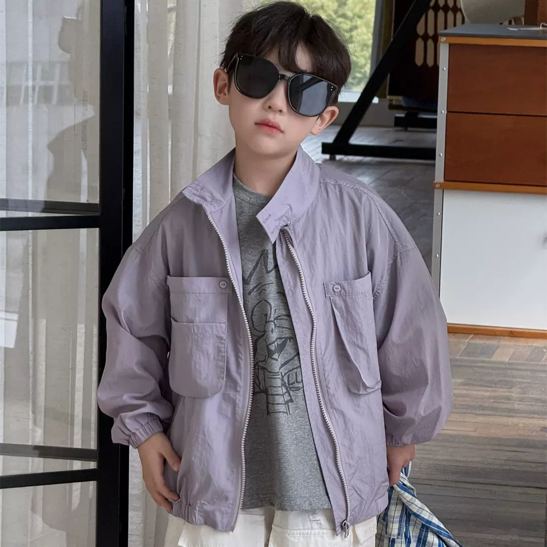 奶酪与喵男童外套2025夏季新款凉感防晒衣儿童透气薄款百搭上衣潮