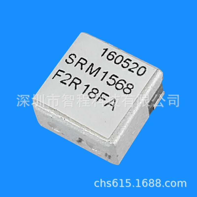 SRM1568F2R18FA 1568.5MHz 1559-1577MHz 介质滤波器 7.4X8.0X3.7