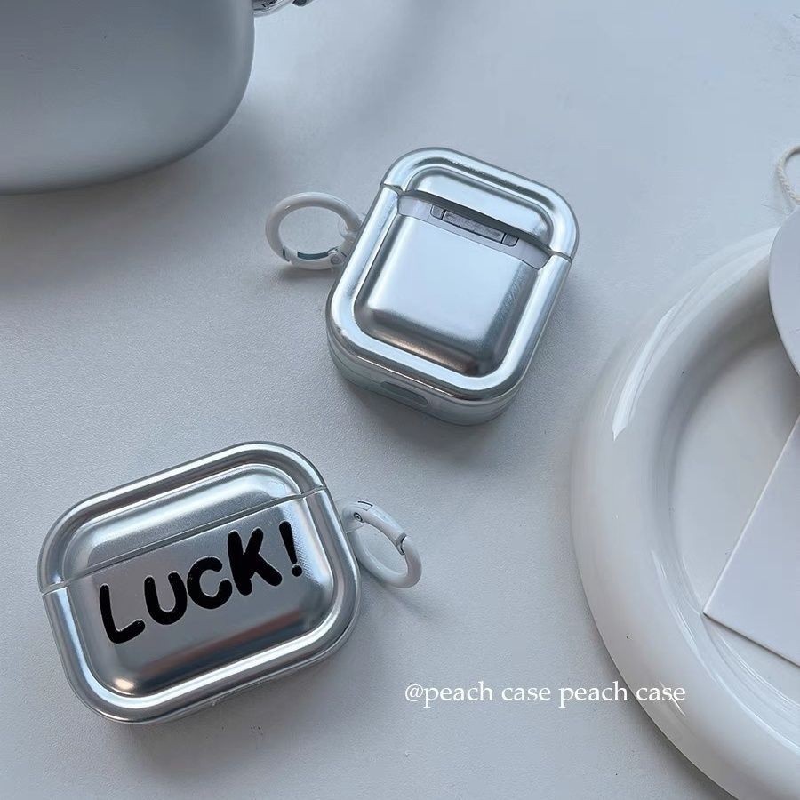 Platado simple ventLuck AirPods 4 generación cubierta de auriculares para Apple AirPods Pro3 cubierta