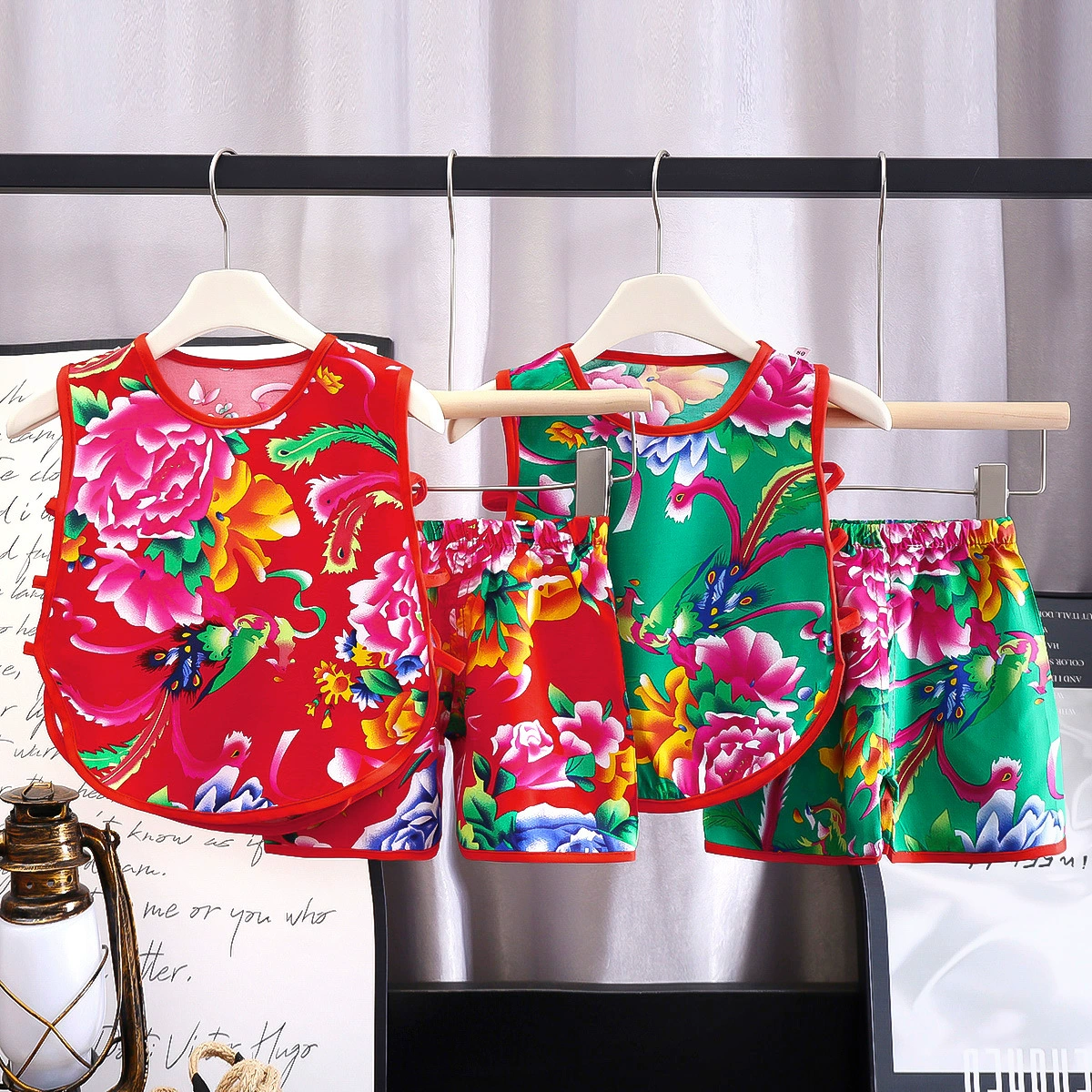 Детский жилет шорты летний новый мужской и женский детский костюм из двух частей