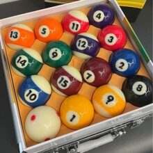 台球黑八蓝钻独眼龙57mm美式桌球用品配件台球品16彩大号厂家直销