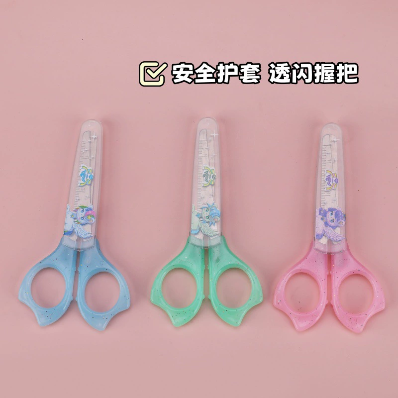 Детские мультяшные портативные безопасные scissors