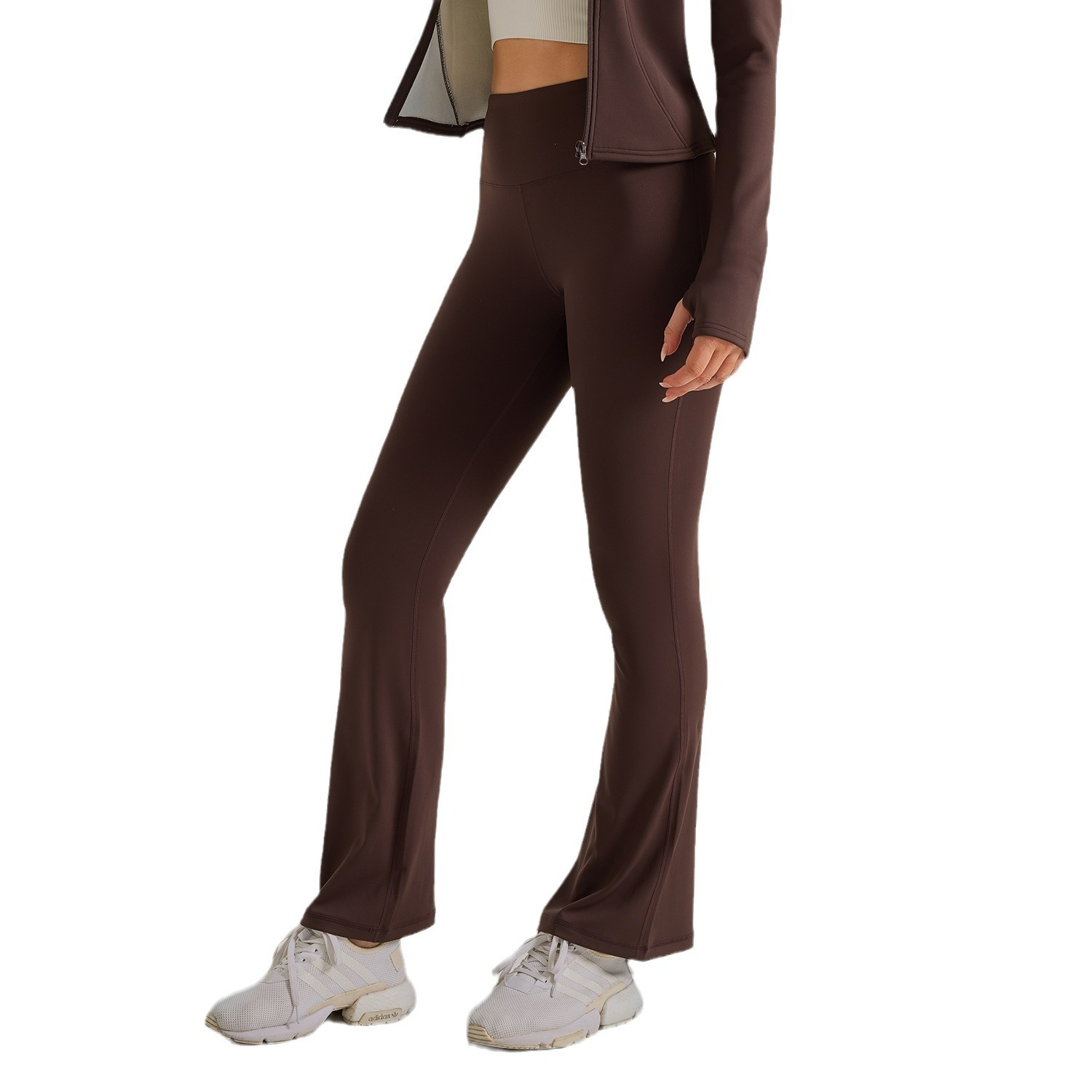 Zona transfronteriza Oma Peach Horn nude Cintura alta, ajuste ajustado, deportes, fitness, pantalones de yoga de alta elasticidad