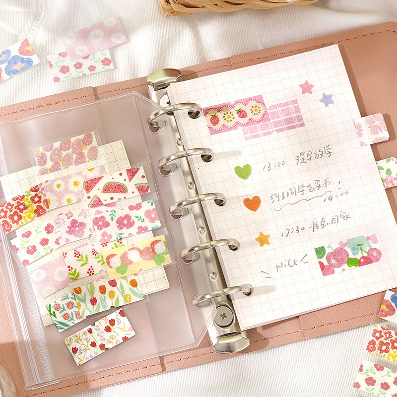 Letter's Lovers Flash Arena Troquelado Papel sintético Cinta Shanye Hand Cartas de mano Material de decoración Pegatinas de bricolaje y cinta de papel