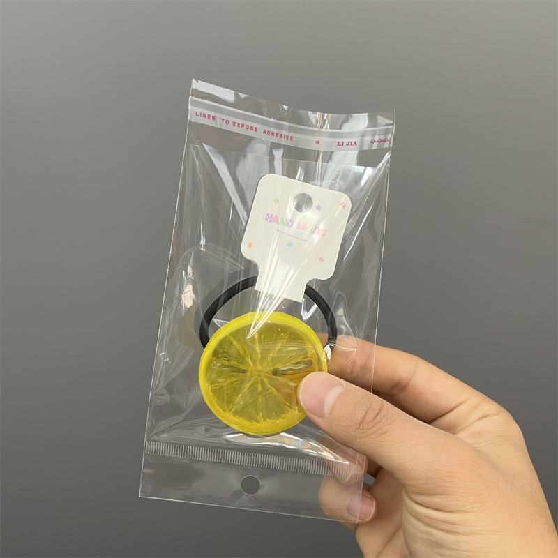 简约彩色星星handmade发圈包装对折卡纸配件白色发夹卡片地摊吊牌