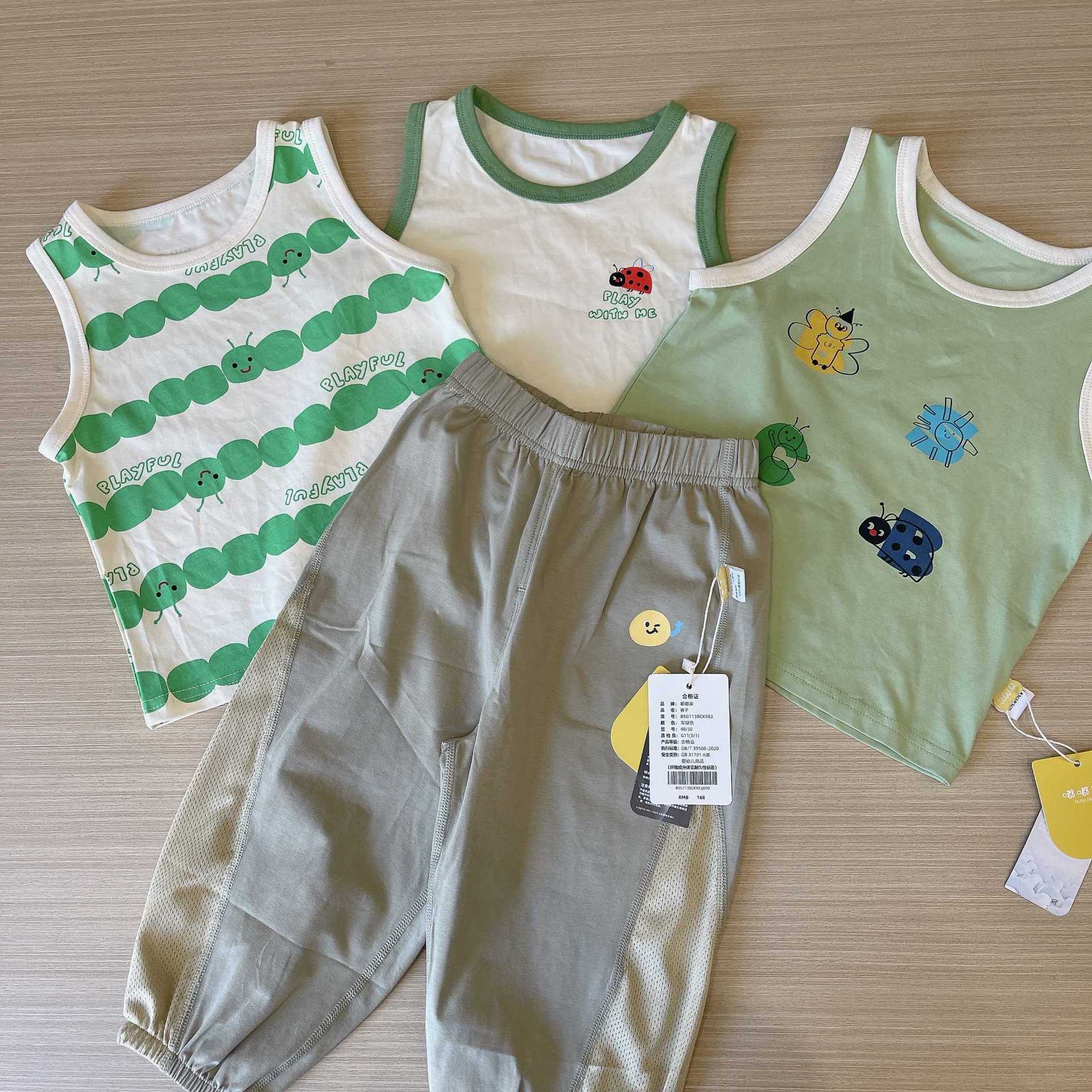 Highly Recommended: Dodo Baby V-Neck Summer Camping Style Infant Summer Outfit New Boys' Top Girls' Clothes